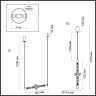Подвесной светильник ODEON LIGHT OLLA L-VISION ODL24 IP20 LED 7W 350Лм 3000K хром/металл/акрил 6697/7L